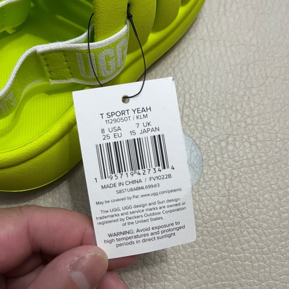 NWT - UGG Kids’ Sport Yeah Slide - US 8 / EU 25 - Picture 8 of 8